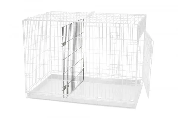 Gitterbox schwarz- mit/ohne Trennwand - Größe L